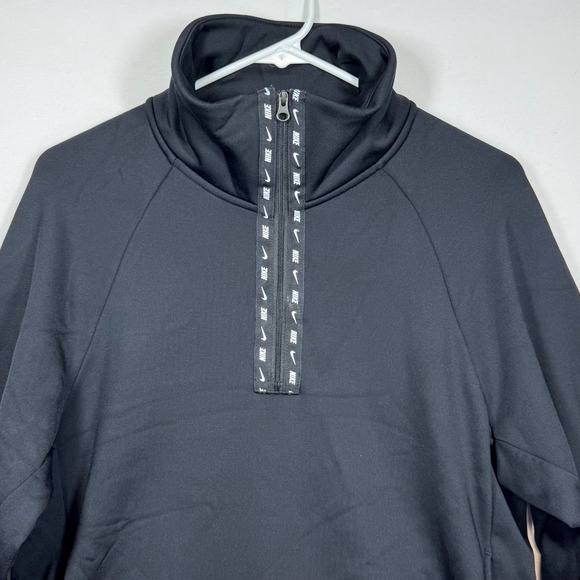 Nike Tops - Nike Women's Therma-FIT Pullover Black Quarter‎ Zip Training Top Sz XS
